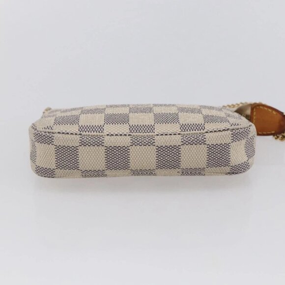 LOUIS VUITTON Damier Azur Mini Pochette Accessoires Pouch N63005 LV Auth 144622 - Picture 7 of 16